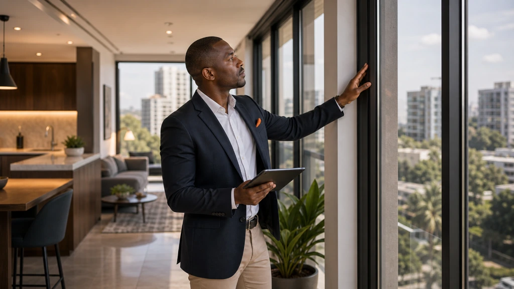 Property manager inspecting a rental property to ensure quality standards, compliance, and tenant satisfaction.