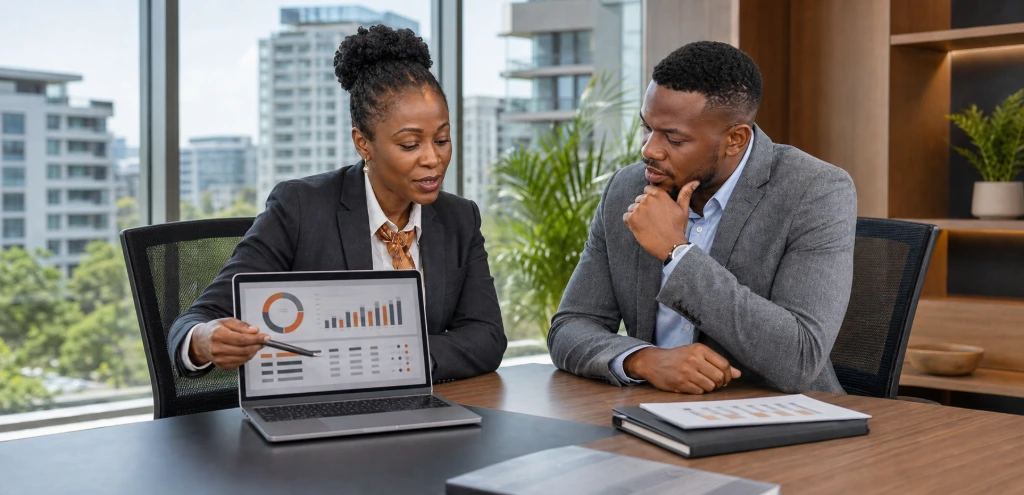 Professional discussion on rent collection, payment tracking, and financial management for residential and commercial properties.
