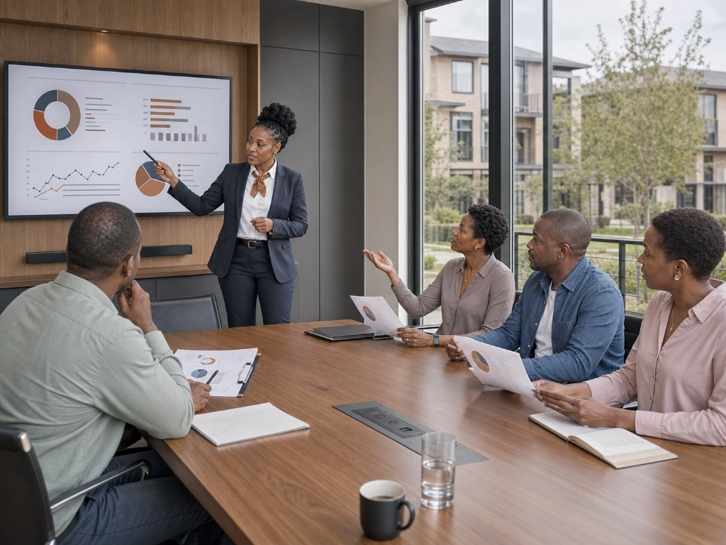 Professional estate management consultation focused on community administration, maintenance planning, and resident satisfaction.